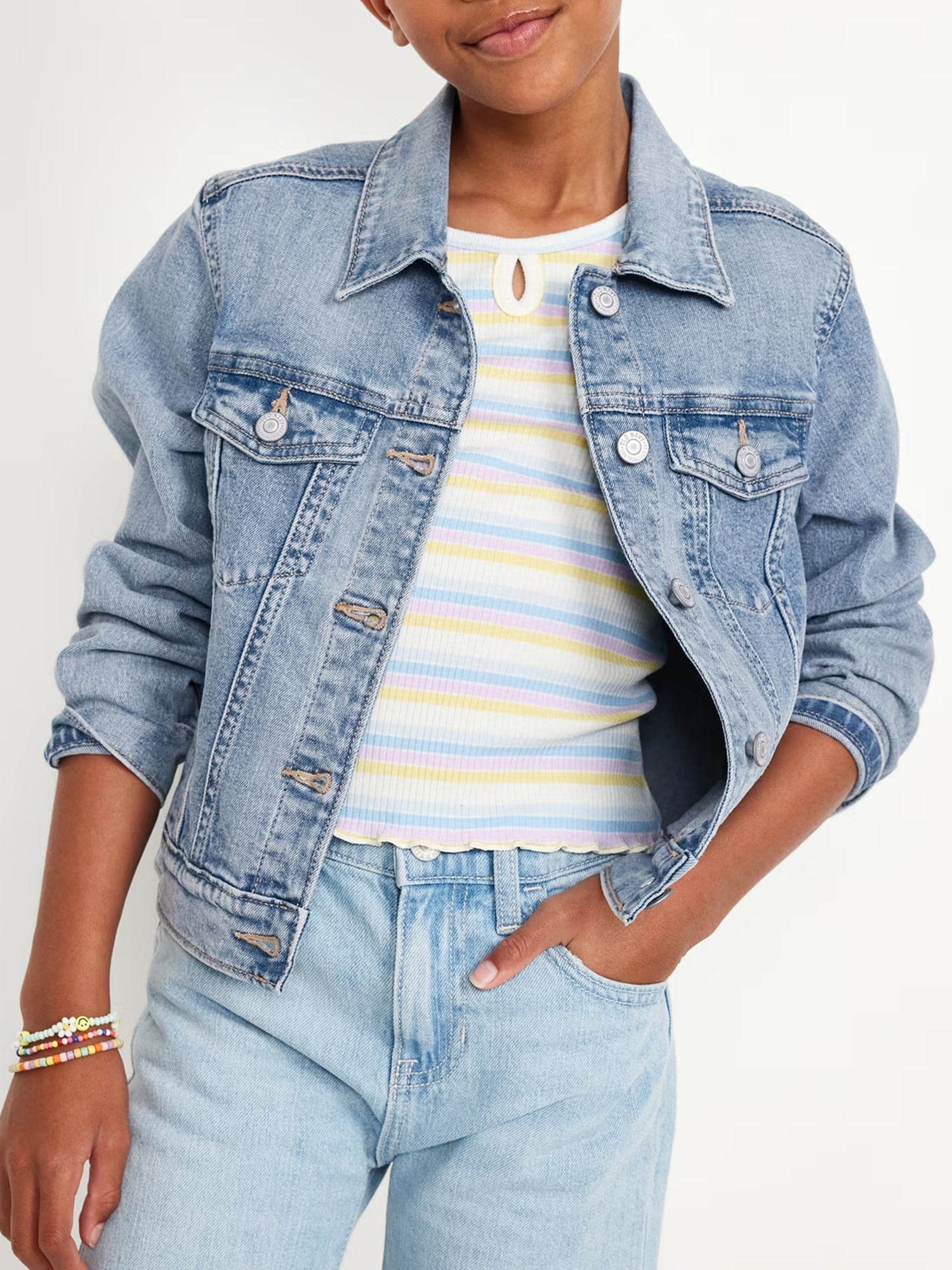Denim Trucker Jacket for Girls