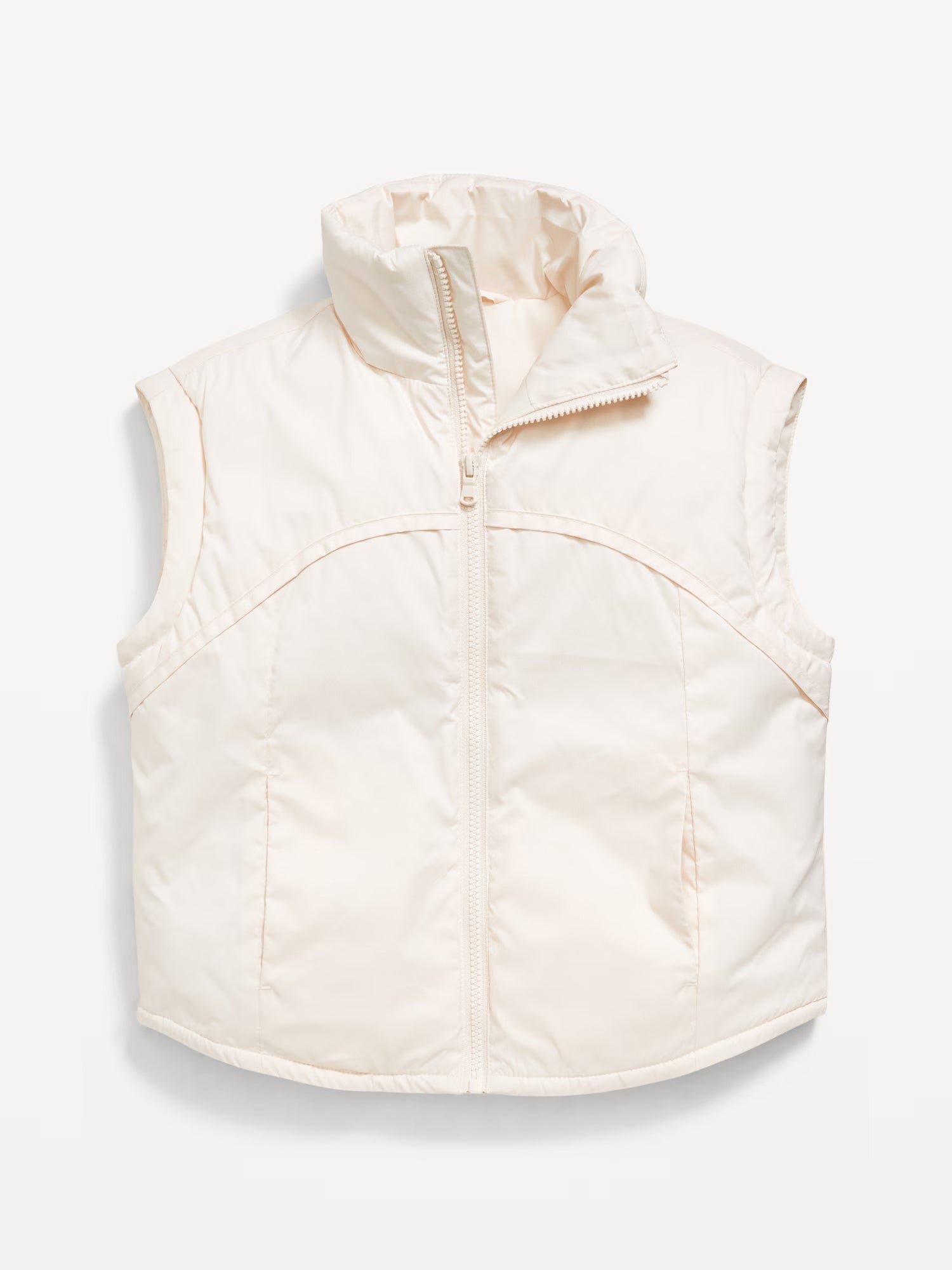 Water Resistant Quilted Zip Front Vest for Girls