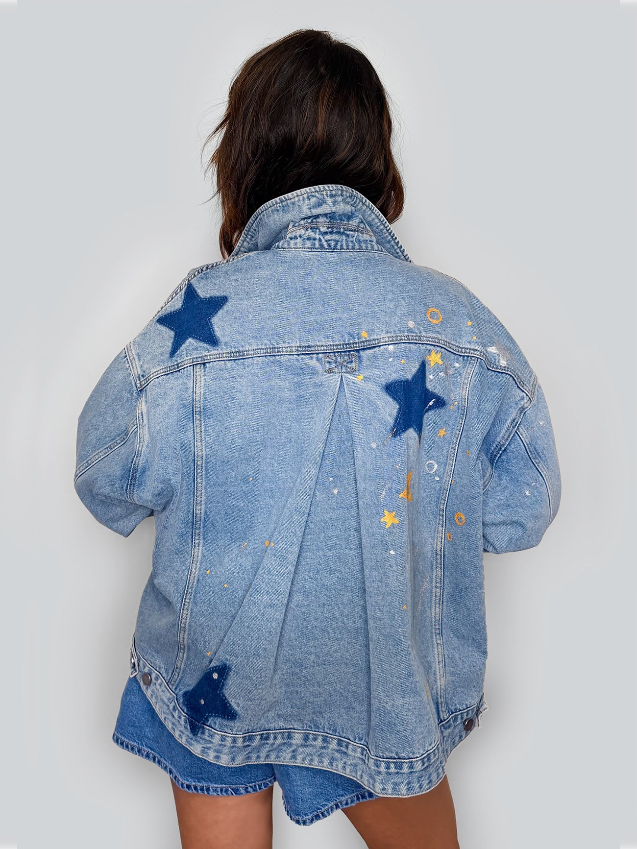 Shine bright - Painted Denim Jacket