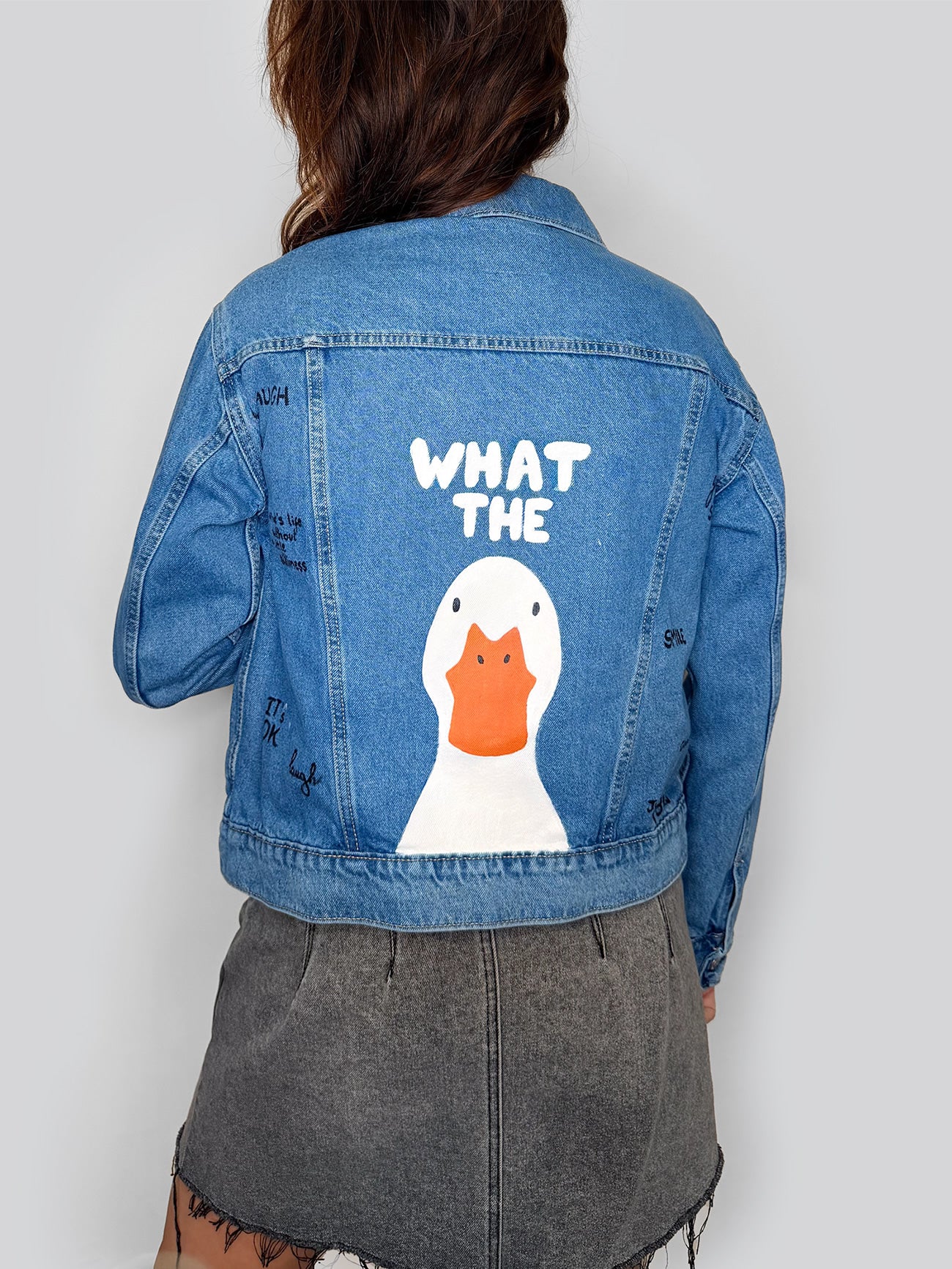 What the Duck - Painted Denim Jacket