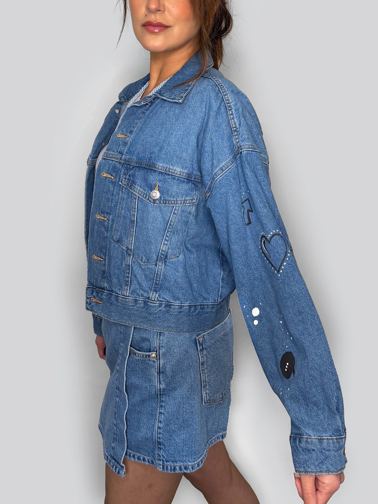 Relaxed - Painted Denim Jacket