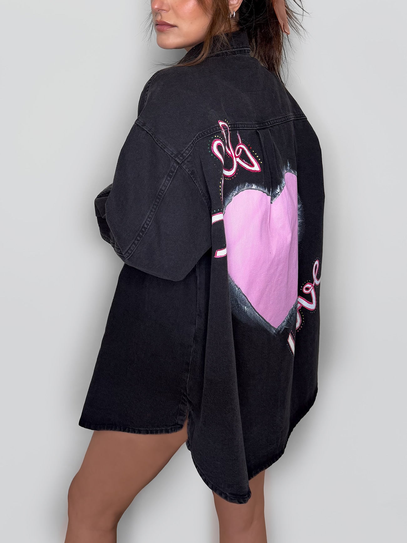 Self love - Painted Denim Jacket
