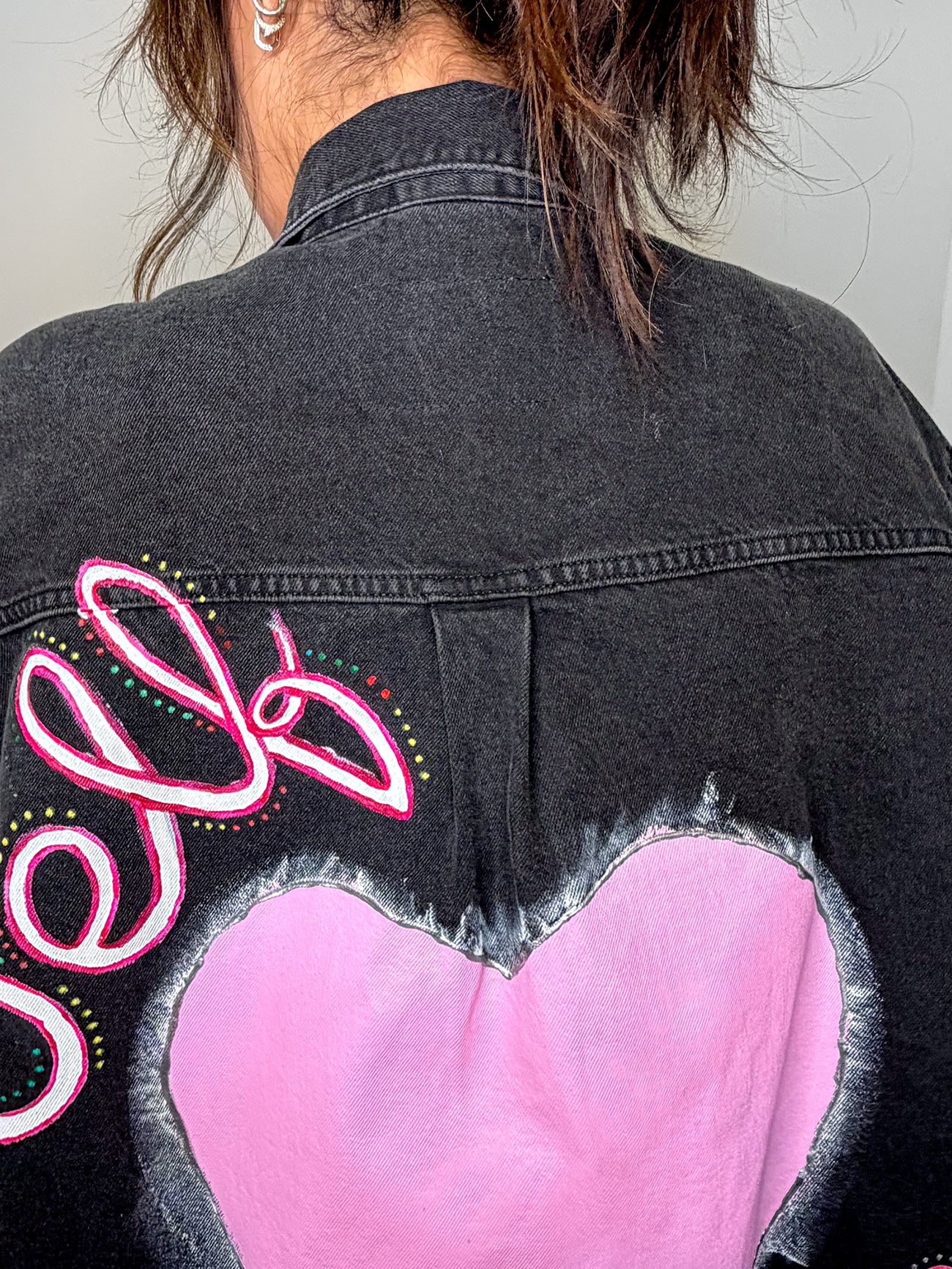Self love - Painted Denim Jacket
