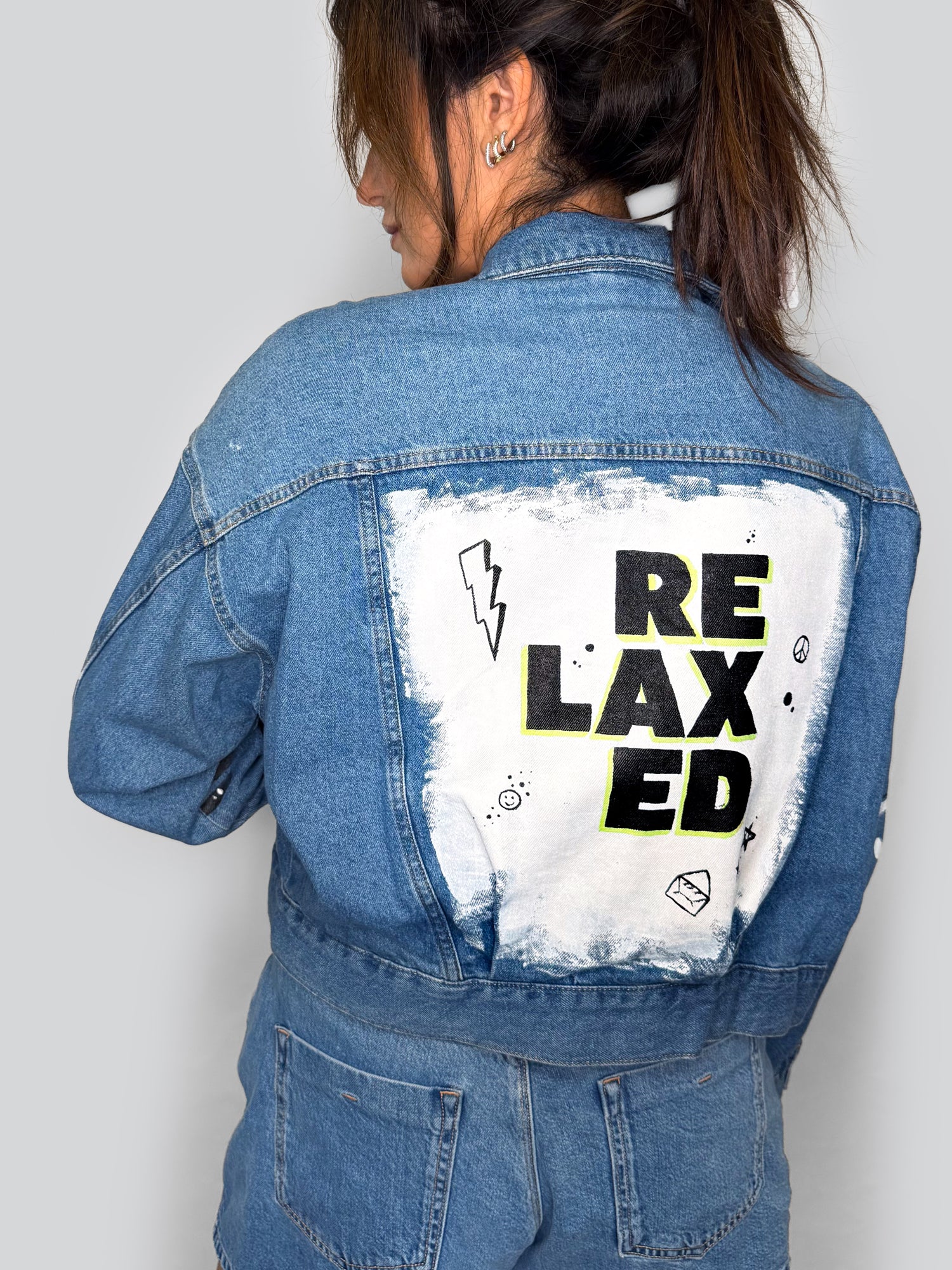 Relaxed - Painted Denim Jacket